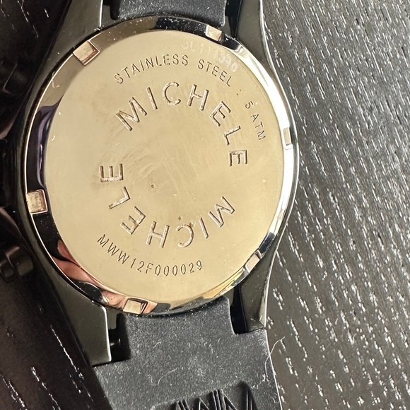 Michele Black Silicone Watch - Picture 5 of 5